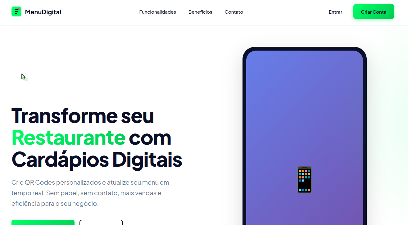 Menu Digital
